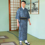 Yukata léger pour homme, motifs inspirés du Japon