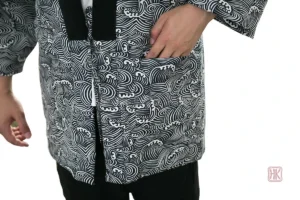 Pyjama kimono homme, design traditionnel japonais
