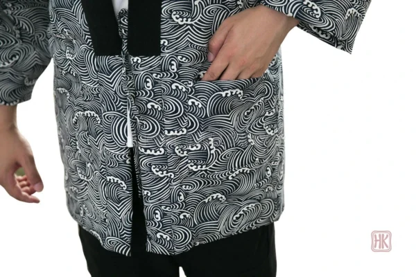Pyjama kimono homme, design traditionnel japonais