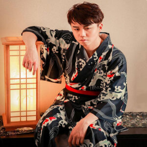 Yukata homme hiver en tissu doux et confortable
