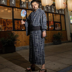 Yukata homme samouraï, kimono traditionnel, confort moderne