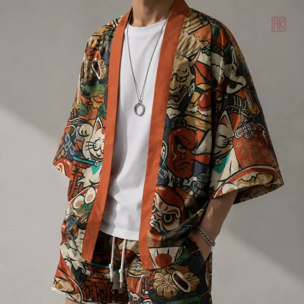 yukata-homme-tokyo-1 Yukata homme Tokyo, pyjama kimono traditionnel japonais