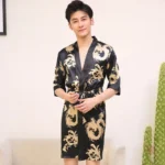 Vêtement de nuit kimono pour homme, confort et style