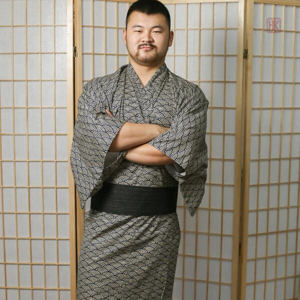 Pyjama kimono homme avec motifs japonais élégants